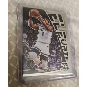 Anthony Edwards 2022-23 Panini Mosaic #5 - Elevate Silver - Timberwolves